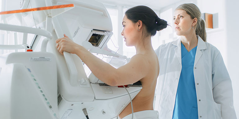 mammography exam (image credit: shutterstock.com)